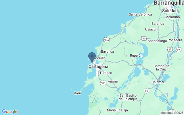 Kaart met locatie India Catalina